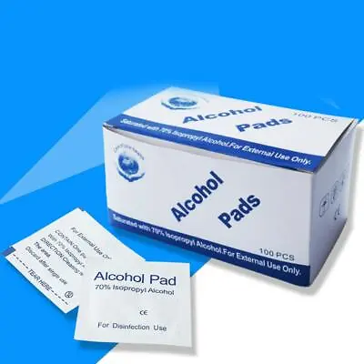 £4.99 • Buy Antibacterial Alcohol Wipes Swabs Sachet Pads Antiseptics First Aid Nails Wash 