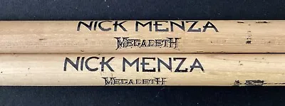 Zildjian Wood Drumstick Pair Megadeth Logo Nick Menza Signature Model Hvy Metal • $349.99