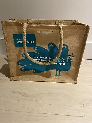 Sainsburys Shopping Jute Bag Reusable Natural Tote Bag • £5