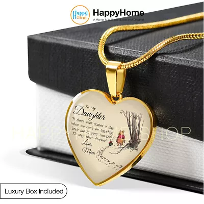 Mother And Daughter Necklace Gift For Daughter I'll Stay There Forever -N437 • $55.31