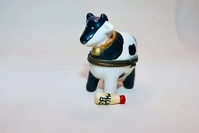 Trinket Box Cow With Milk  • $30