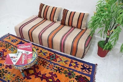 Moroccan Floor Sofa Moroccan Floor Couch Set Of Floor Sofa Pillows Pouf • $450