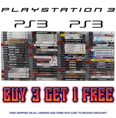 $17.99 • Buy Sony Playstation 3 Game Lot 🎮 Buy 3 Get 1 Free 🎮 Free Shipping