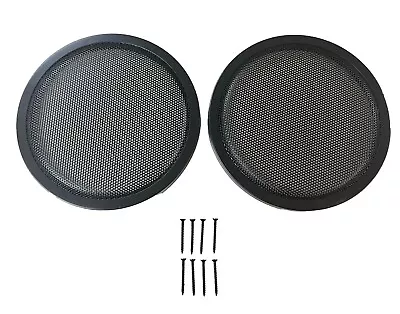 8  Pair 8 Inch Mesh Metal Speaker Grill With Double Rings Subwoofer Black • $27.84