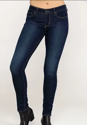 Levi's 711 Skinny Women's Jeans Indigo Ridge - Dark Wash - 28 X 30 • $28.99