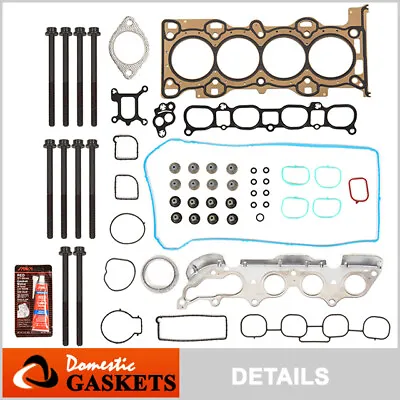 Fits 06-13 Mazda 3 5 6 2.3L MX-5 Miata 2.0 DOHC Head Gasket AndBolts Set MZR LFD • $79.28