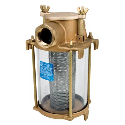 Perko Marine Boat 1 Inch IPS Intake Bronze Raw Sea Water Filter Basket Strainer • $352.49