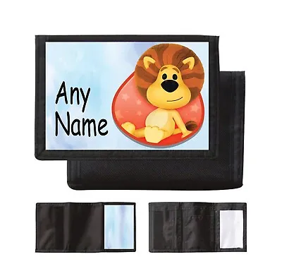 Personalised Raa Raa The Noisy Lion Kids Fabric Wallet Personalise With Any Name • £6.98