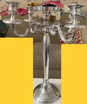 Large Chrome Candelabra Centrepieces For Sale • £10