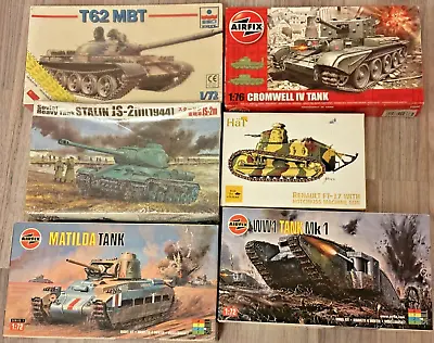 HaT Airfix ESCI Fujimi X 6 Tank Model Kits  New Old Stock • $101