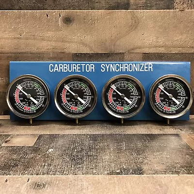 Universal 4 Cylinder Motorcycle Vacuum Carburetor Synchronizer *Gauges Only* • $29.95