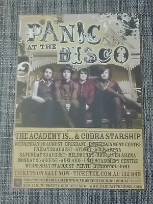 PANIC AT THE DISCO - PRETTY ODD Australia Tour SIGNED AUTOGRAPHED  Poster • $27.95