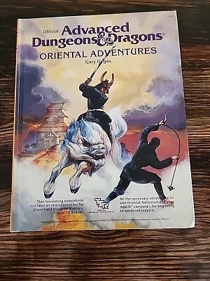 Advance Dungeons & Dragon Oriental Adventures By Gygax TSR 1985 1st Printing  VF • $45