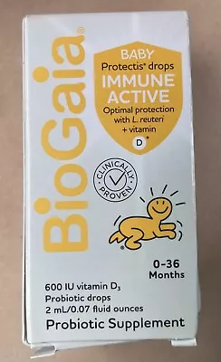NEW BioGaia Protectis BABY With Vitamin D Probiotic Drops 2 ML Supplement Immune • $14.95