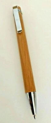 £2.99 • Buy Wooden Ballpoint Wood Bamboo Biro Pen Eco Friendly Black Blue U.K