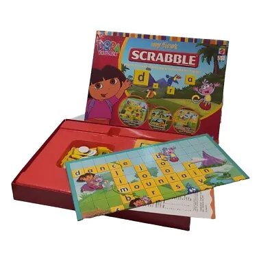 Scrabble Dora The Explorer - My First Scrabble Mattel - Family Fun 100% COMPLETE • £14.85