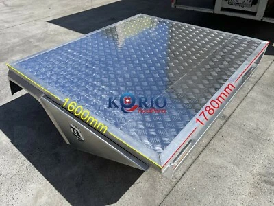 $2999 • Buy Aluminium 1780W X 1600L Mm (Deck Only) Tapered Tray With Under Tray Toolboxes