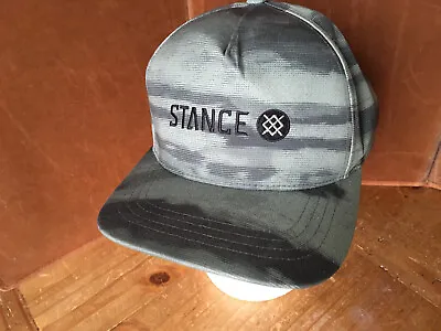 Stance Icon Snapback Hat With Butterblend Green Black Camo Adjustable • £11