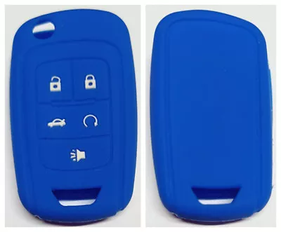 Blue Silicone 5 Buttons Flip Key Cover Suits Chevrolet Holden Vf Commodore • $8.99