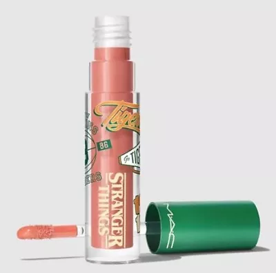MAC X Stranger Things EERIE EL Lipglass Lip Gloss Full Size 0.1 Oz Brownish Rose • $8