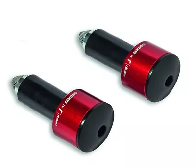 Ducati By Rizoma Handlebar Ends Handle BAR Weight Counterwights Red X-Diavel New • $78.64