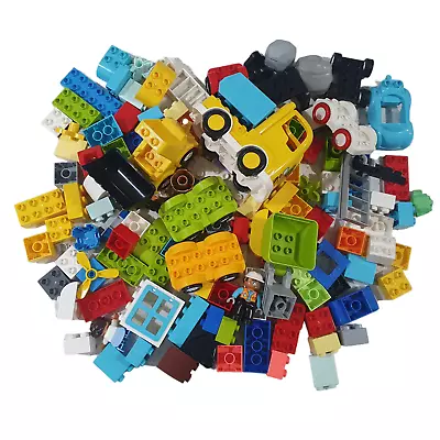 Lego Duplo Building Construction Trucks People Mixed Pieces Blocks Bulk 130+ PCE • $49.95