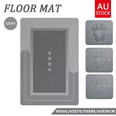 Super Absorbent Floor Mats Soft Quick-Drying Non-Slip Bath Floor Mat Diatom Mud • $18