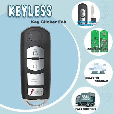 4Button 315MHz For Mazda 6 2009-13 Auto Smart Remote Control Key Fob KR55WK49383 • $30.68