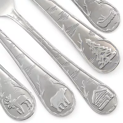Cambridge LODGE FROSTED Frost Stainless PLAIN BACK Silverware CHOICE Flatware • $18.90