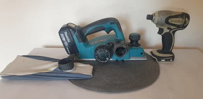 £150 • Buy Makita BKP180 Cordless 18V LXT Planer 82mm + Dust Festool Bag + Impact Driver