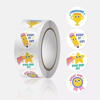 £0.99 • Buy Kids   Awesome  Cartoon Reward / Praise Stickers - Teacher Parent  25mm Round