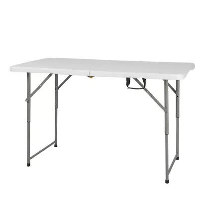 4ft Foldable Lift Patio Plastic Table White • $59.77