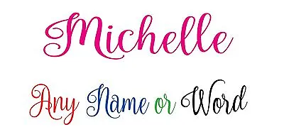 Personalized Monogram Script Decal Sticker Vinyl Custom Name Word Letters  • $7.99