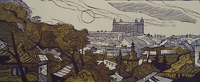 Original - Vintage Linocut - Slovak Graphic Art  • $8