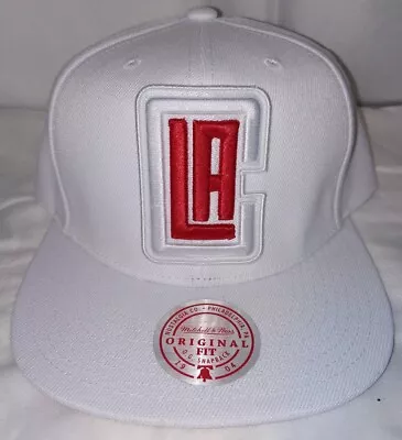 Los Angeles Clippers Mitchell & Ness Retro Cool Snapback Hat Logo Red/ White • $19.99