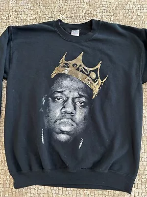 Biggie Smalls Notorious BIG Biggie Smalls Sweatshirt Medium Gildan Heavy Blend • $24.99