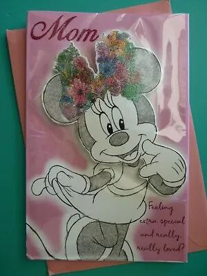 Disney Minnie Mouse Birthday Greeting Card For Mom Dimensional AGC • $7.99