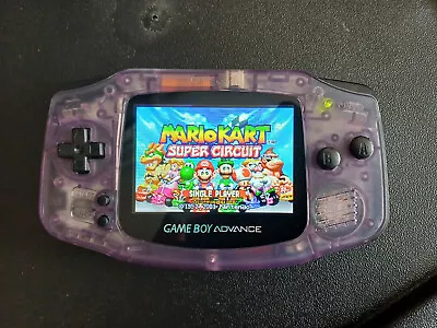 Gameboy Advance GBA Clear Purple Console IPS V2 • £129.99