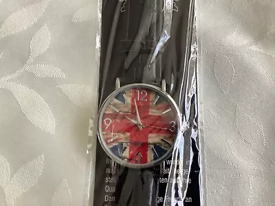 Eiger Union Jack Watch Brand New With Black Faux Watch Strap • £8