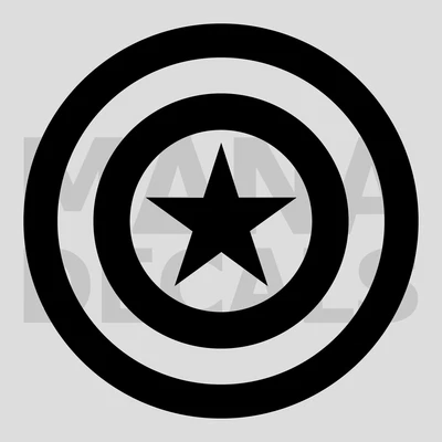 $3.49 • Buy Captain America Shield Emblem Logo Vinyl Die Cut Decal Sticker - FREE SHIPPING