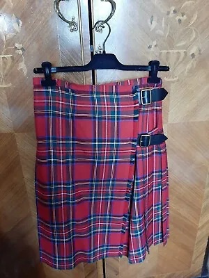 £303.46 • Buy NWOT BURBERRY London Made In Italy Red Tartan Plaid Kilt Skirt Sz 40 US 6 Small