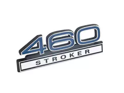 460 7.5 Liter Stroker Engine Emblem Badge Logo In Blue & Chrome Trim - 4  Long • $13.22