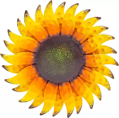 6X6 Inches Sunflower Metal Flowers Wall Decor Metal Wall Art Decorations Hanging • $6.99