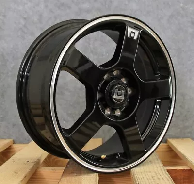 Motegi Racing Mr116 Black Machined 15x6.5 +40 5x100 5x114.3 Wheel Single Rim • $89