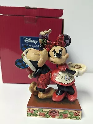 Disney Traditions Jim Shore Under The Mistletoe Mickey Minnie Mouse Figurine • $59.99