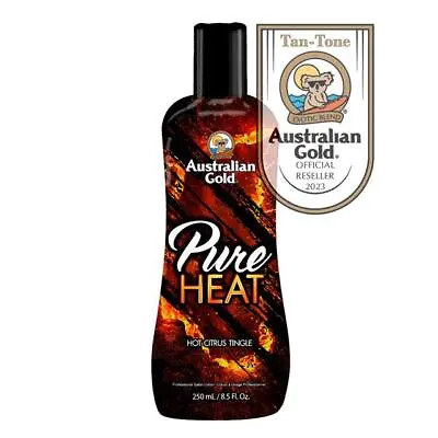 Australian Gold Pure Heat 250ml Sunbed Tan Cream Tanning Lotion • £28.99