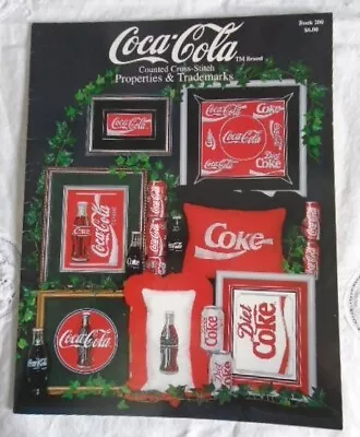 Vintage COCA COLA  Properties & Trademarks Counted CROSS STITCH Book 200 • $12.50