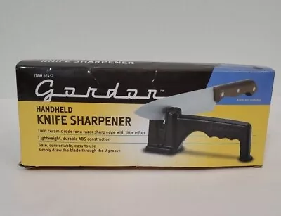 Gordon Hand Held Knife Sharpener Twin Ceramic Rods Item 62452 • $13.50