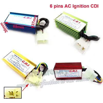 6 Pin Racing AC CDI Box 50cc 110 125 150 250cc Chinese Pit Dirt Bike ATV Quad  • £11.02