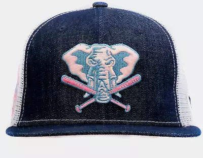 New Era Oakland Athletics Stomper 9Fifty Snapback Trucker Hat 40 Year Side Patch • $39.84
